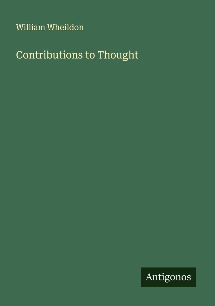 Contributions to Thought