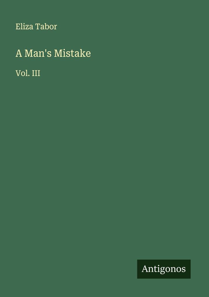 A Man's Mistake
