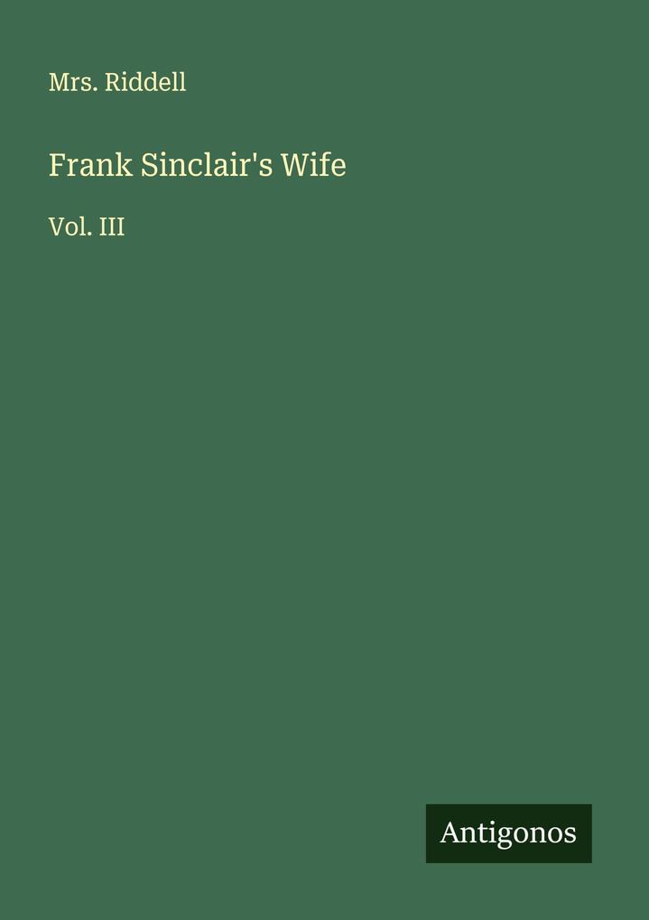 Frank Sinclair's Wife