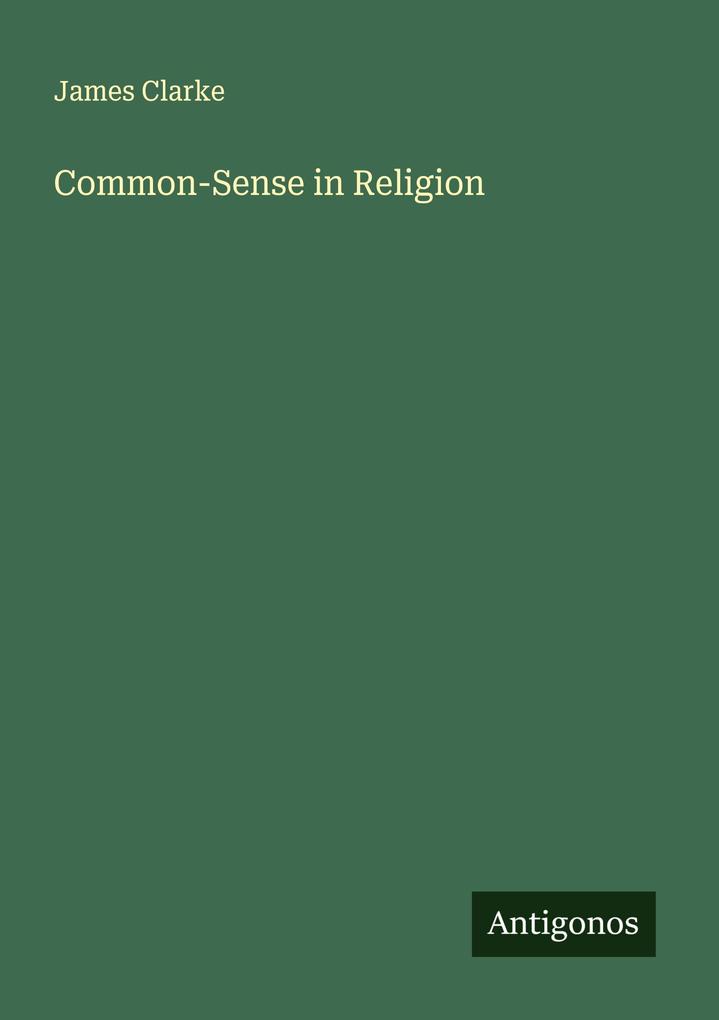 Common-Sense in Religion
