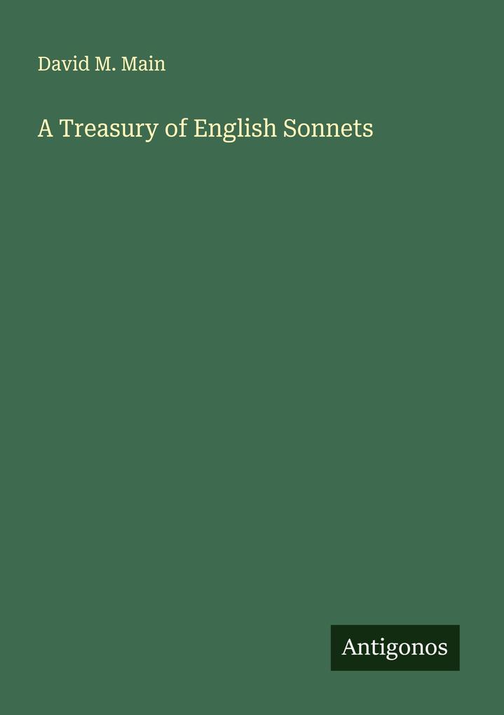 A Treasury of English Sonnets