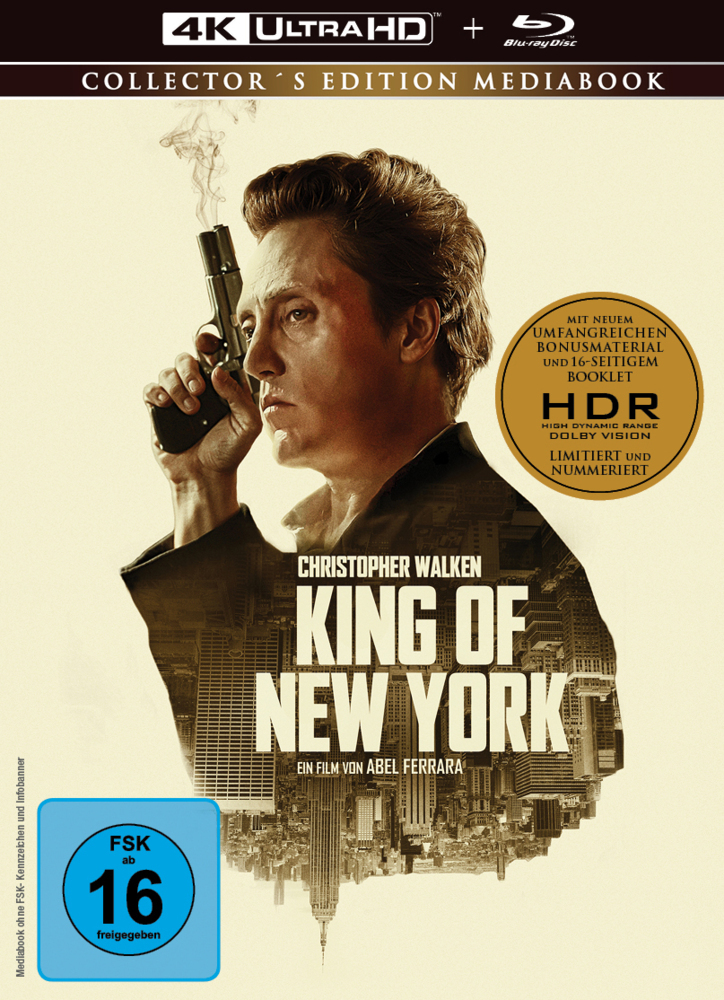 King of New York1 4K UHD-Blu-ray + 1 Blu-ray (Mediabook 4K UHD limitiert)