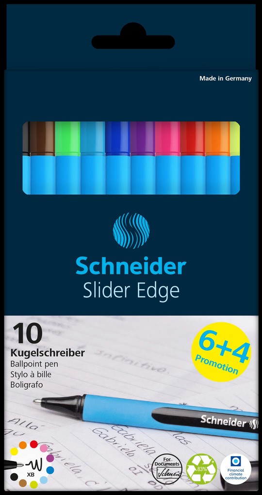 Schneider Kugelschreiber Slider Edge XB 10er Etui