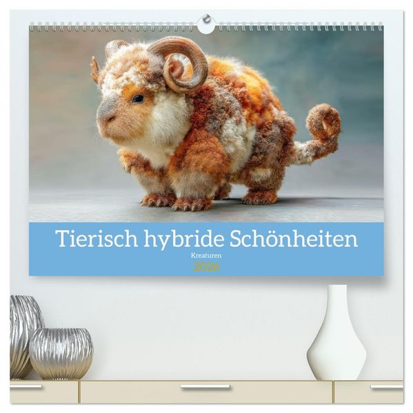 Tierisch hybride Schönheiten - Kreaturen (hochwertiger Premium Wandkalender 2026 DIN A2 quer) Kunstdruck in Hochglanz