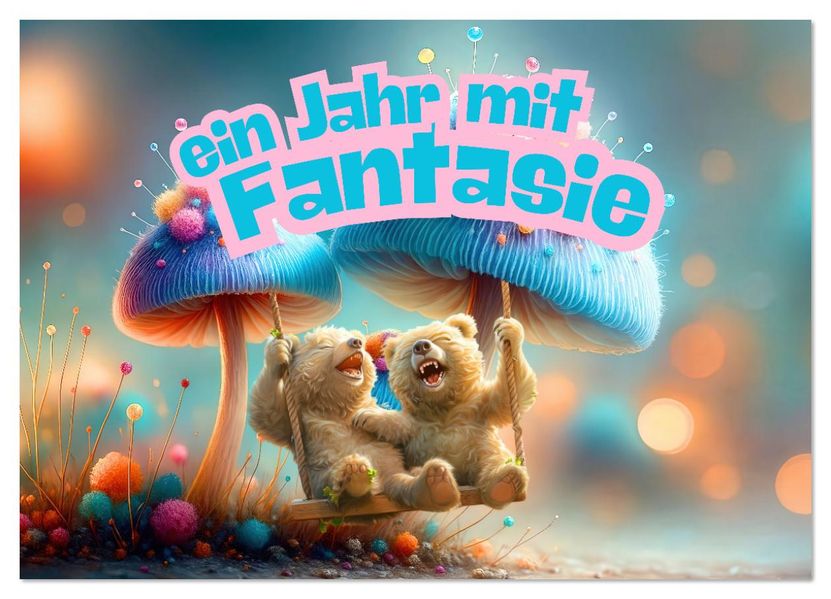 Ein Jahr mit Fantasie (Wandkalender 2026 DIN A4 quer) CALVENDO Monatskalender