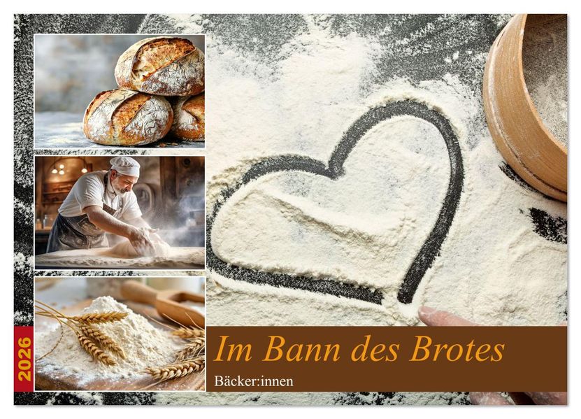 Im Bann des Brotes - Bäcker:innen (Wandkalender 2026 DIN A3 quer) CALVENDO Monatskalender