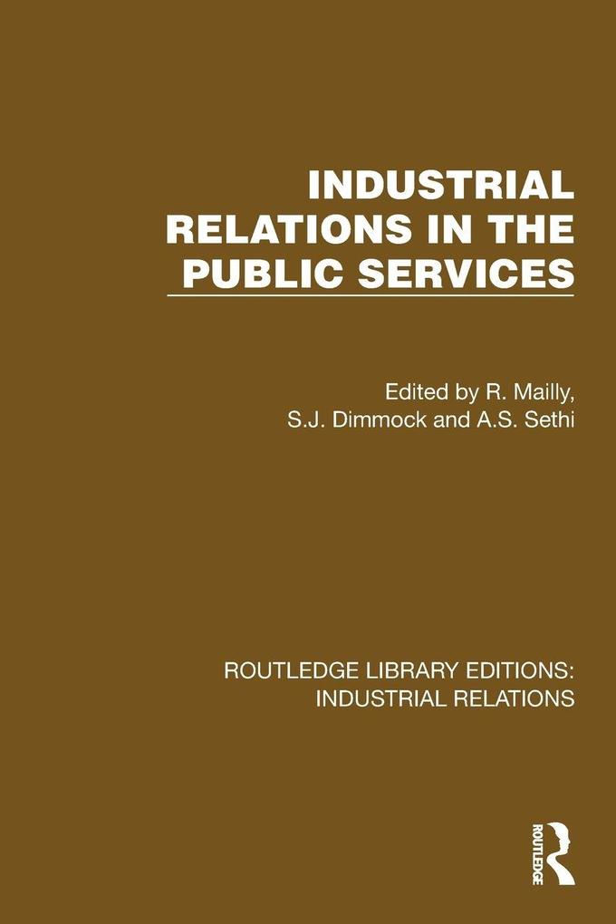 Industrial Relations in the Public Services