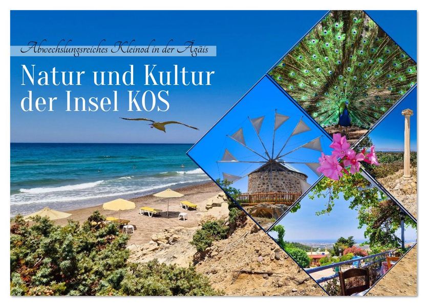 Natur und Kultur der Insel Kos (Tischkalender 2026 DIN A5 quer) CALVENDO Monatskalender