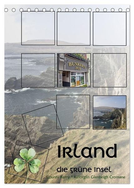 Irland - die grüne Insel (Tischkalender 2026 DIN A5 hoch) CALVENDO Monatskalender