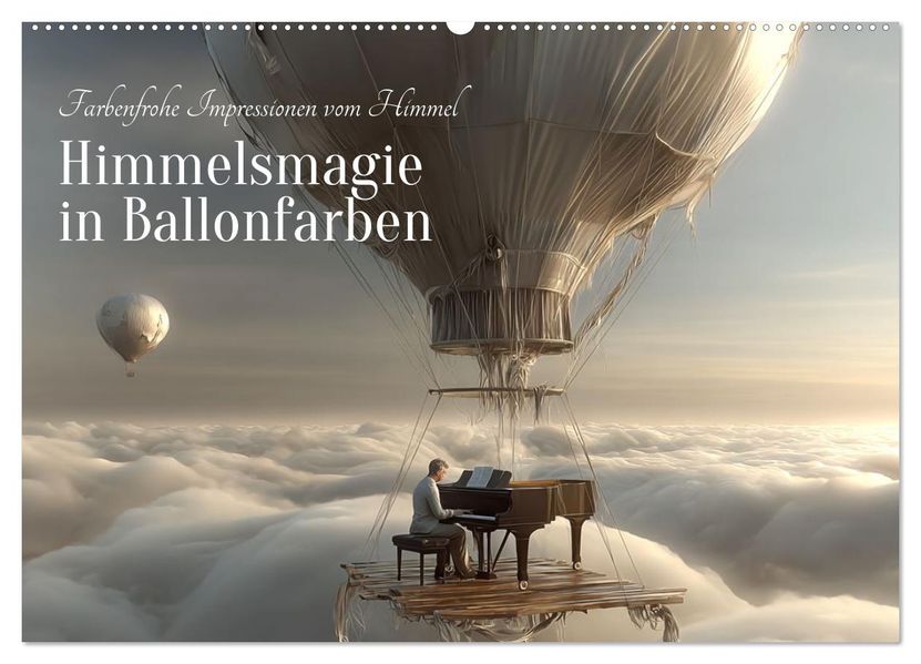 Himmelsmagie in Ballonfarben (Wandkalender 2026 DIN A2 quer) CALVENDO Monatskalender