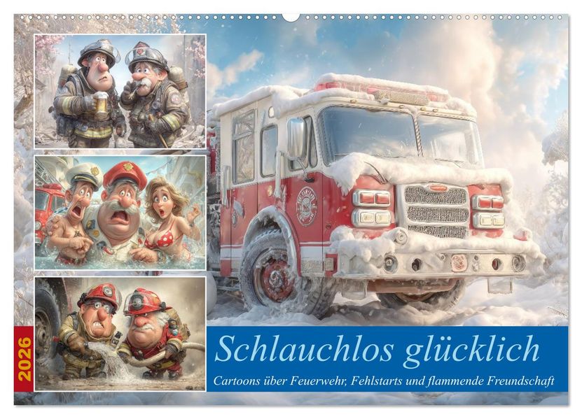 Schlauchlos glücklich (Wandkalender 2026 DIN A2 quer) CALVENDO Monatskalender