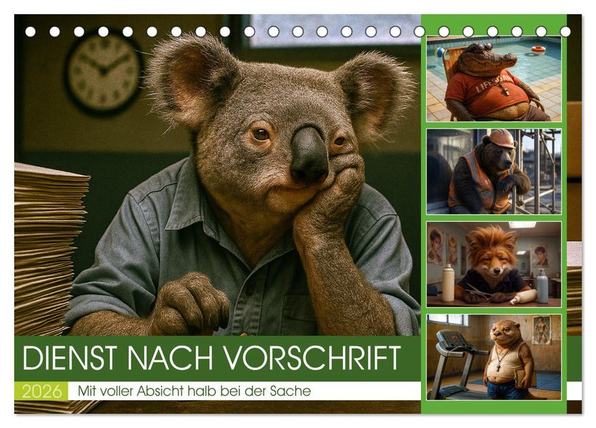 Dienst nach Vorschrift (Tischkalender 2026 DIN A5 quer) CALVENDO Monatskalender