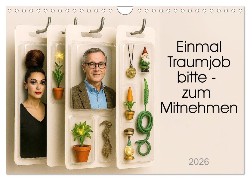 Einmal Traumjob bitte - zum Mitnehmen (Wandkalender 2026 DIN A4 quer) CALVENDO Monatskalender