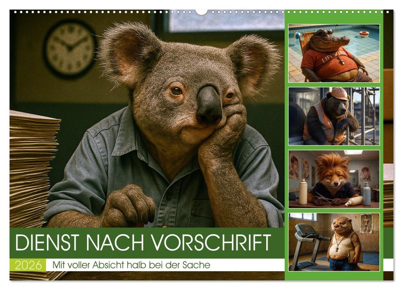 Dienst nach Vorschrift (Wandkalender 2026 DIN A2 quer) CALVENDO Monatskalender