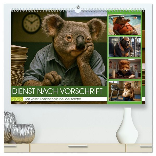 Dienst nach Vorschrift (hochwertiger Premium Wandkalender 2026 DIN A2 quer) Kunstdruck in Hochglanz