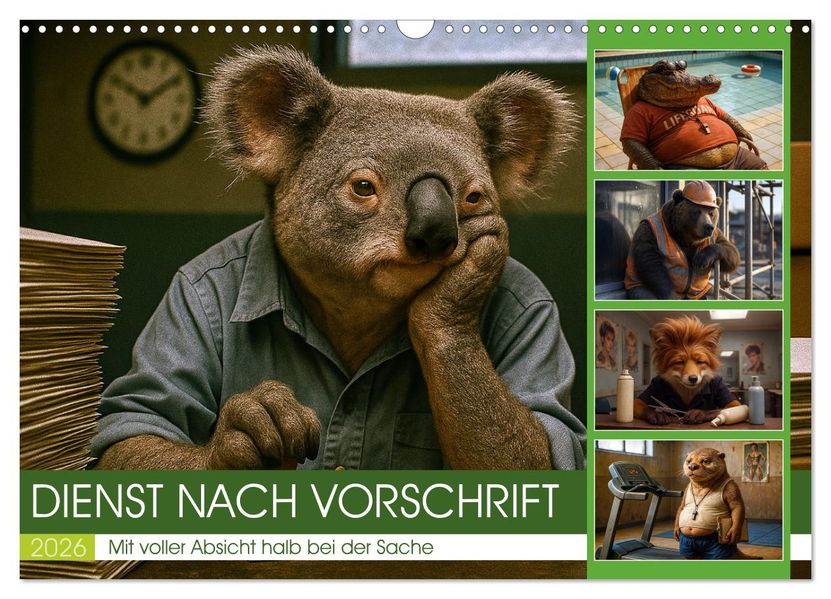Dienst nach Vorschrift (Wandkalender 2026 DIN A3 quer) CALVENDO Monatskalender