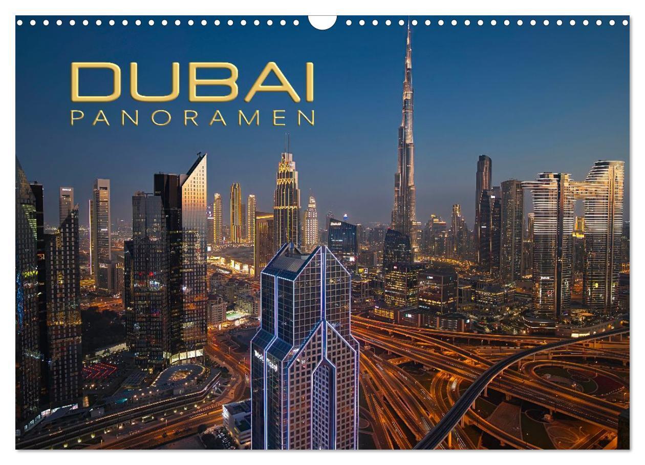 Dubai Panoramen (Wandkalender 2026 DIN A3 quer) CALVENDO Monatskalender