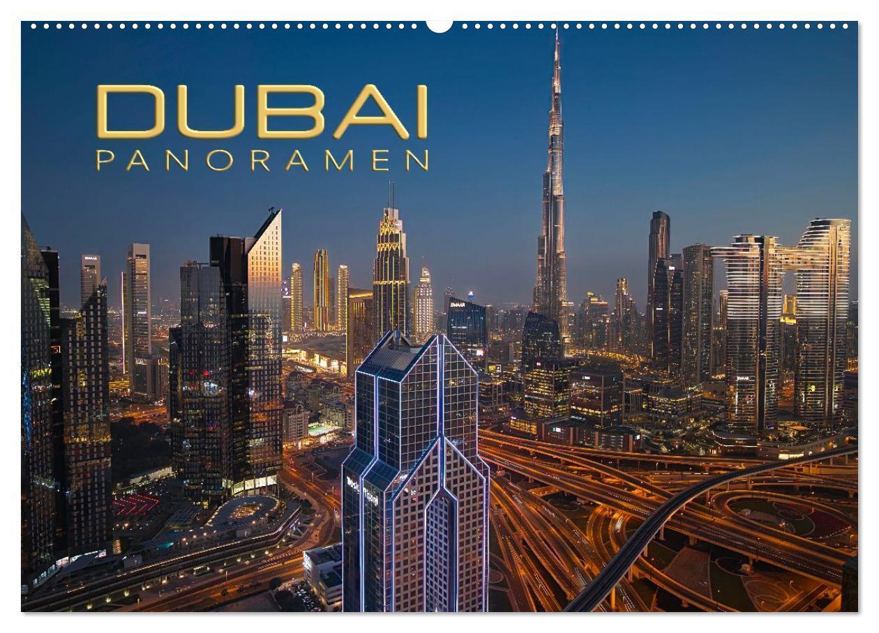Dubai Panoramen (Wandkalender 2026 DIN A2 quer) CALVENDO Monatskalender