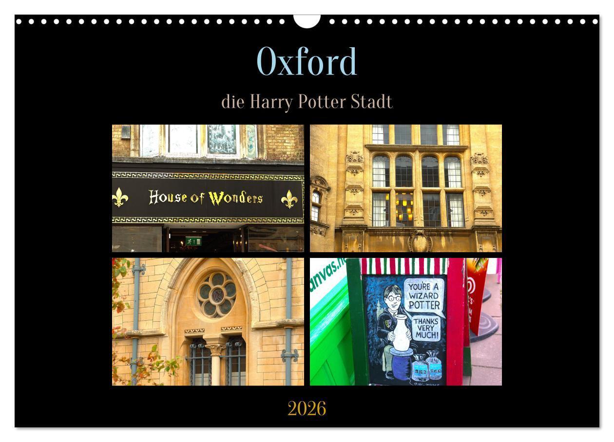 Oxford - die Harry Potter Stadt (Wandkalender 2026 DIN A3 quer) CALVENDO Monatskalender