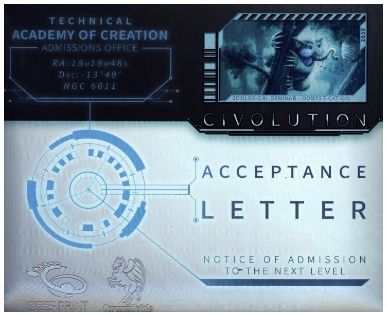 Civolution: Acceptance Letter [Erweiterung] (Deep Print Games) (English Edition)