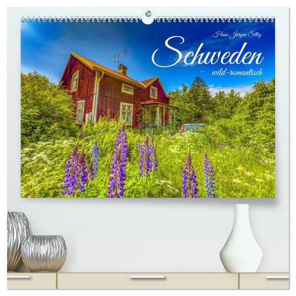 SCHWEDEN wild-romantisch (hochwertiger Premium Wandkalender 2026 DIN A2 quer) Kunstdruck in Hochglanz