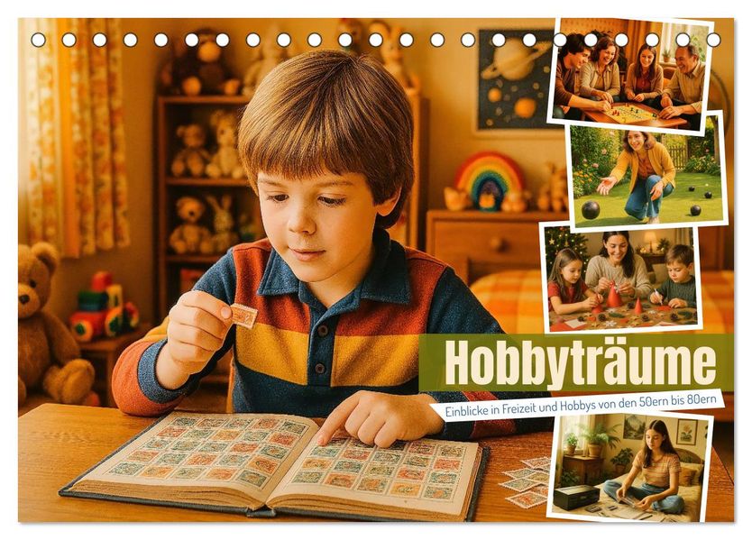 Hobbyträume - Einblicke in Freizeit und Hobbys von den 50ern bis 80ern (Tischkalender 2026 DIN A5 quer) CALVENDO Monatskalender