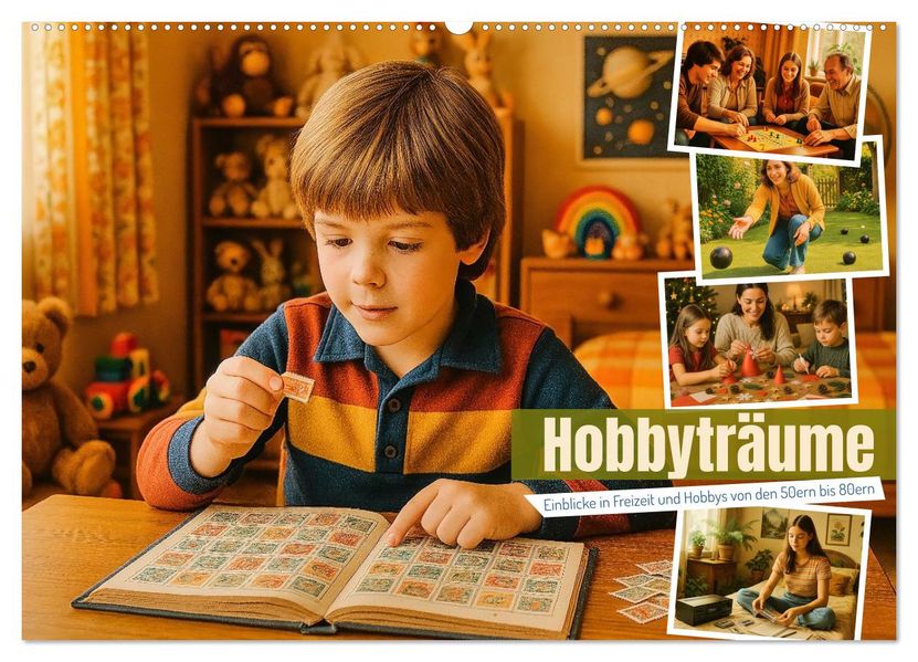 Hobbyträume - Einblicke in Freizeit und Hobbys von den 50ern bis 80ern (Wandkalender 2026 DIN A2 quer) CALVENDO Monatskalender