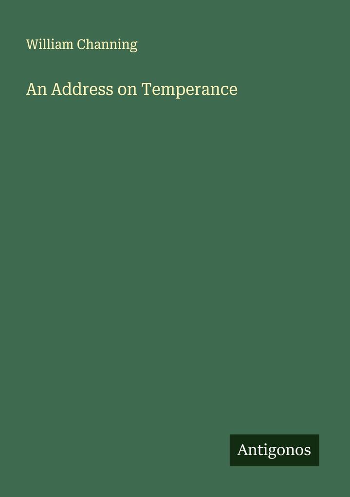 An Address on Temperance