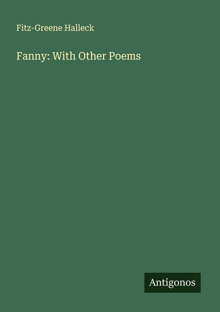 Fanny: With Other Poems