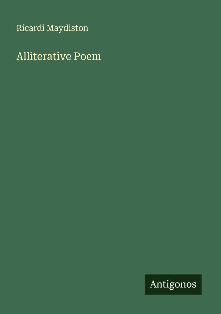 Alliterative Poem