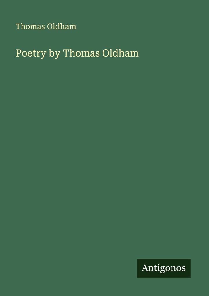 Poetry by Thomas Oldham