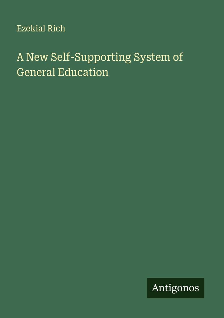 A New Self-Supporting System of General Education