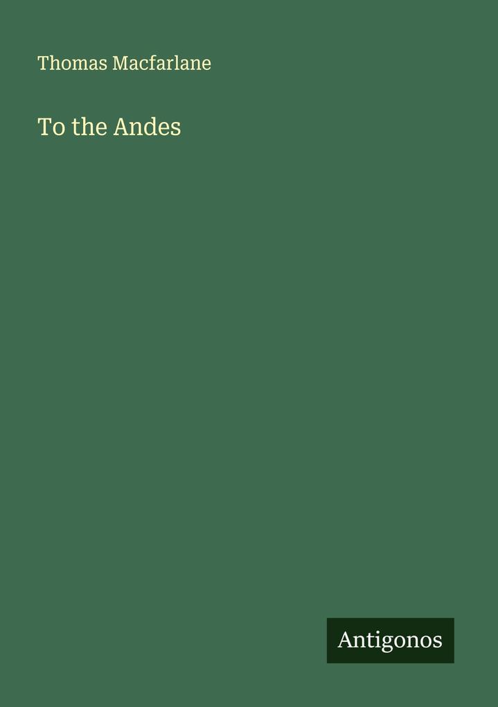 To the Andes