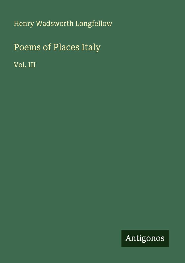Poems of Places Italy