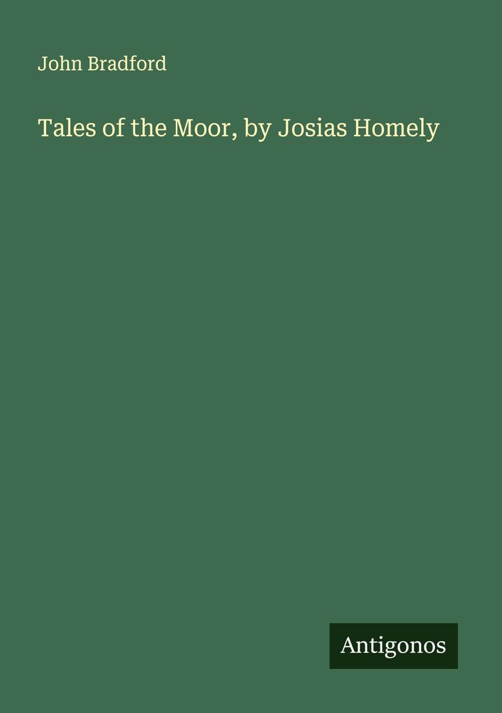 Tales of the Moor by Josias Homely