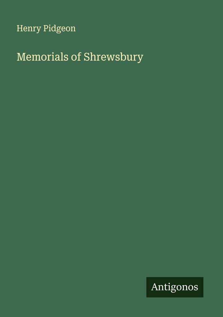 Memorials of Shrewsbury