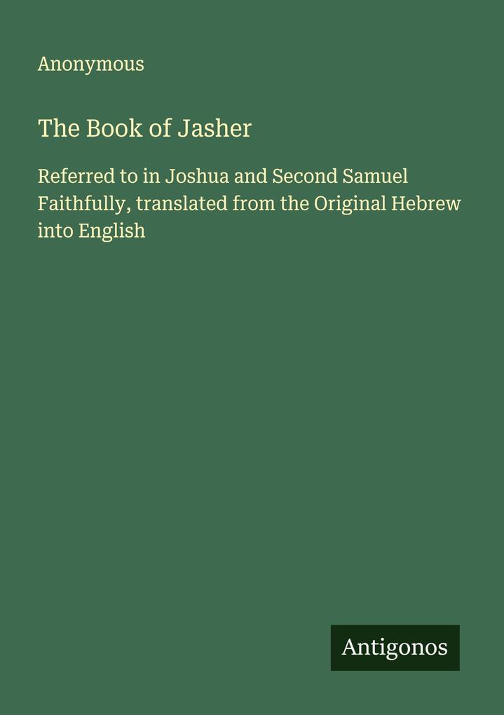 The Book of Jasher