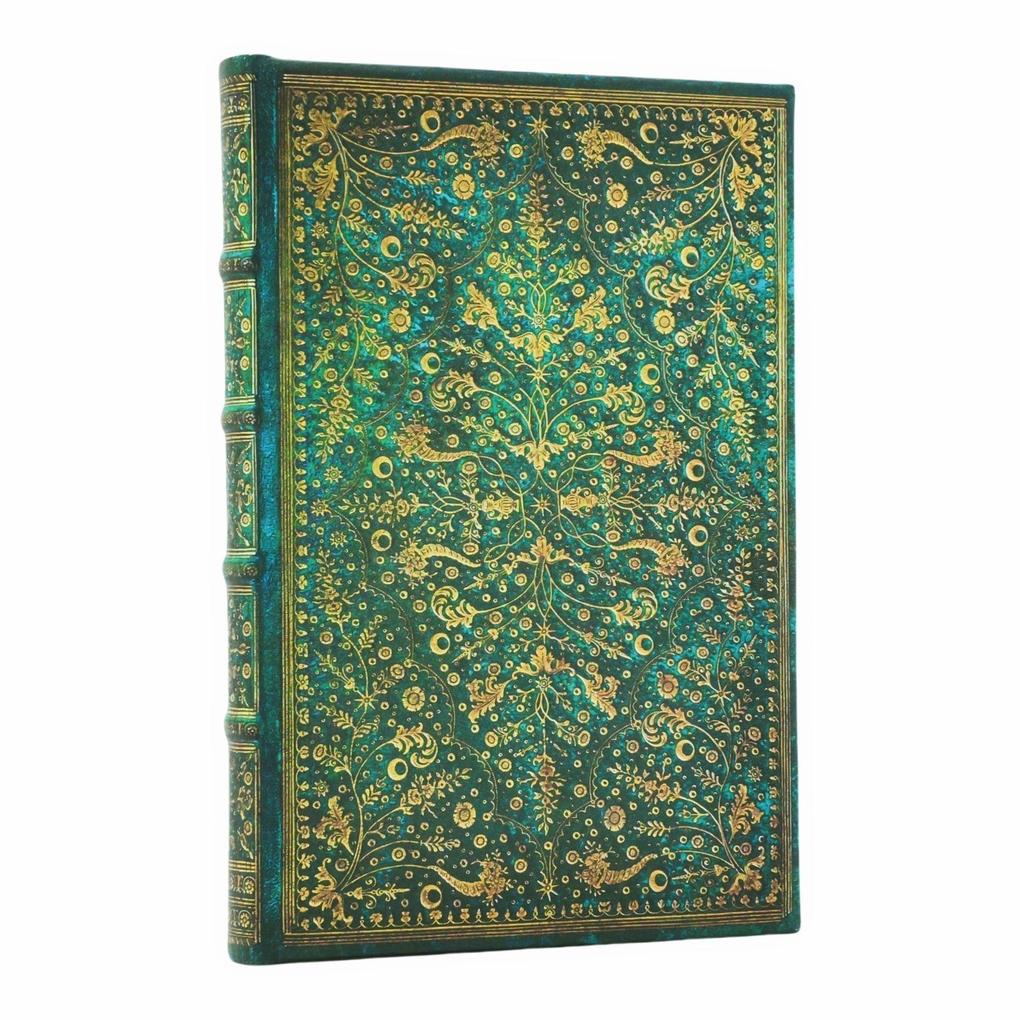 Emerald Flower (Nature's Grace) Mini Lined Hardcover Journal (Elastic Band Closure)