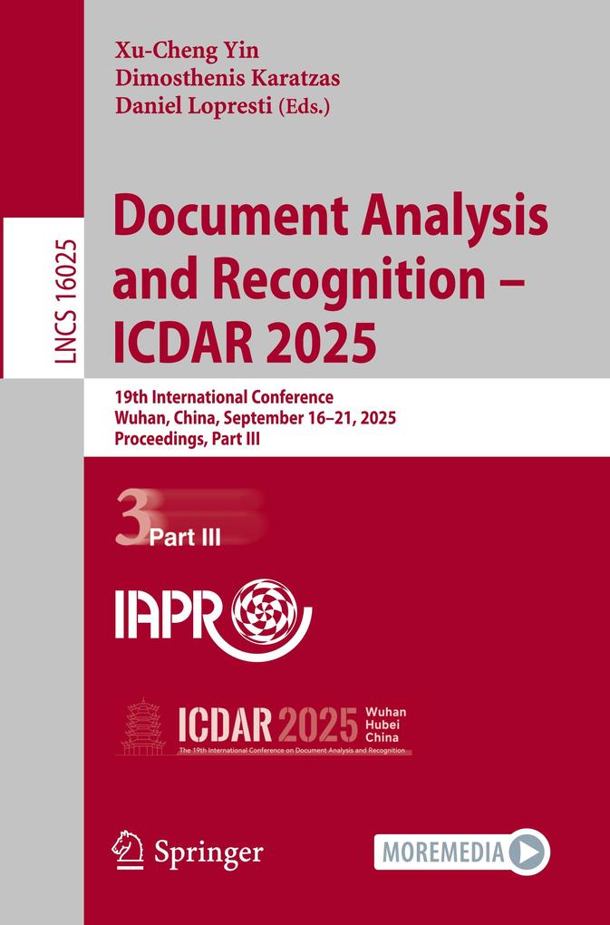 Document Analysis and Recognition - ICDAR 2025