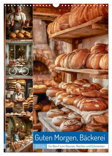 Guten Morgen Bäckerei (Wandkalender 2026 DIN A3 hoch) CALVENDO Monatskalender
