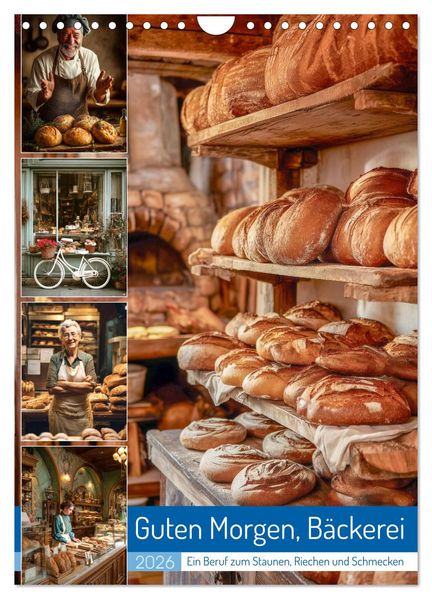 Guten Morgen Bäckerei (Wandkalender 2026 DIN A4 hoch) CALVENDO Monatskalender