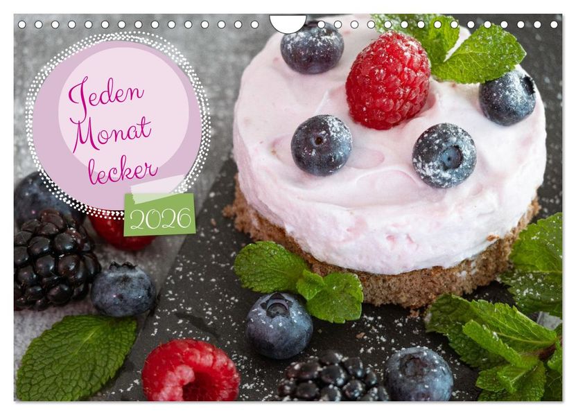 Jeden Monat lecker (Wandkalender 2026 DIN A4 quer) CALVENDO Monatskalender