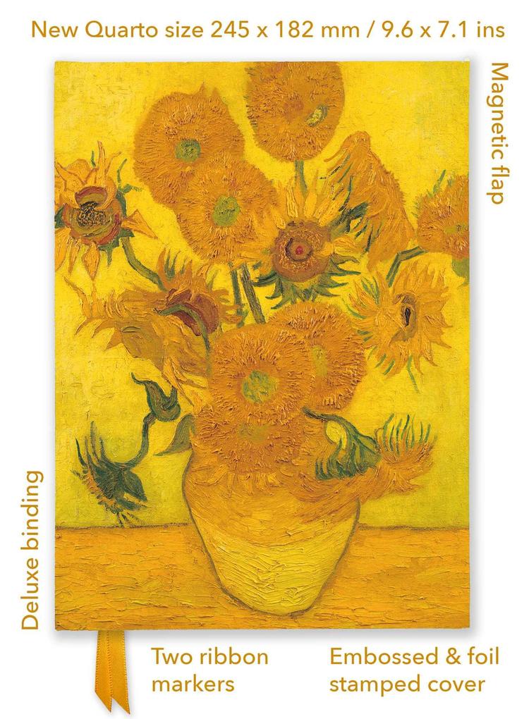 Vincent Van Gogh: Sunflowers (Foiled Quarto Journal)