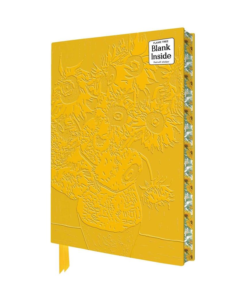 Vincent Van Gogh: Sunflowers Artisan Art Blank Notebook (Flame Tree Journals)