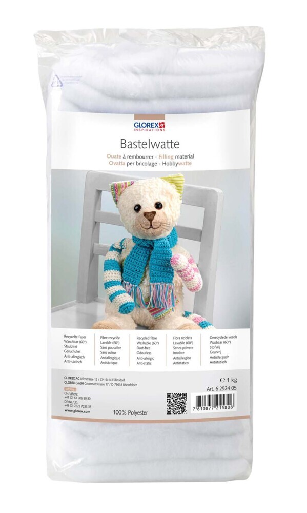 Bastelwatte weiss 1kg