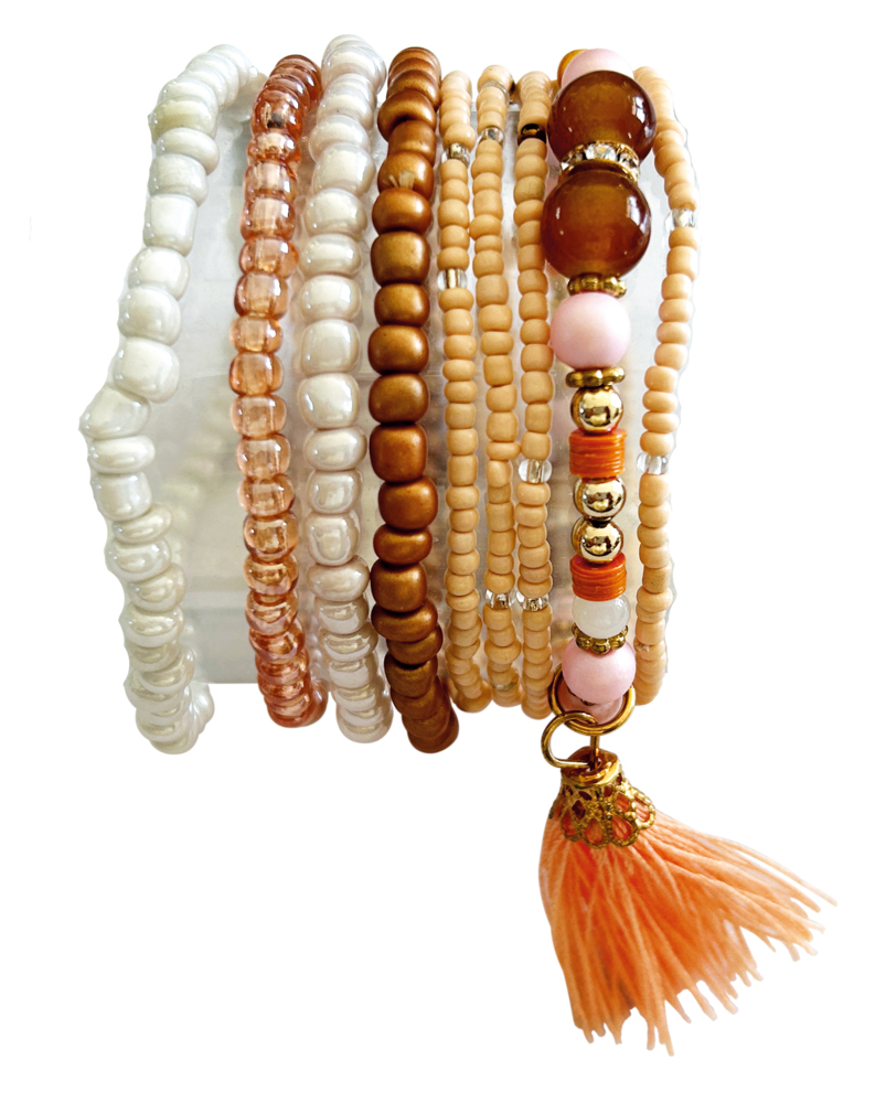 DIY Armband-Set sandfarben