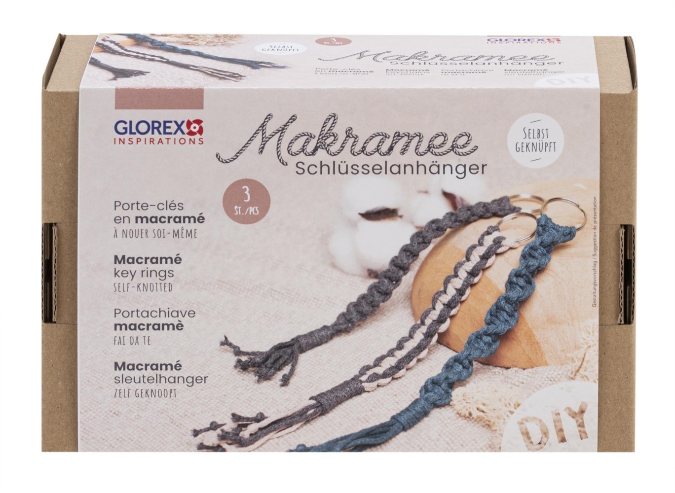 Bastelset Makramee Schlüsselanhänger
