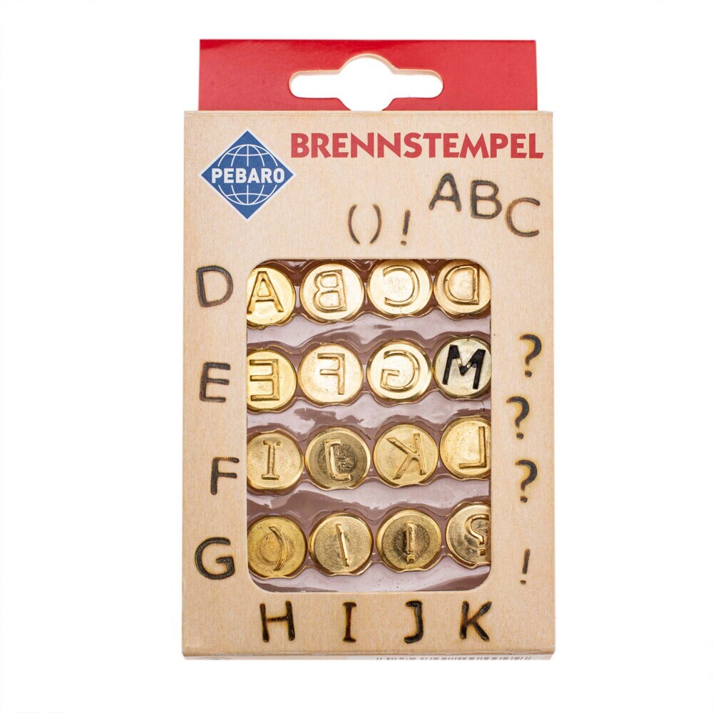 Brennstempel Buchstaben A-L 16tlg