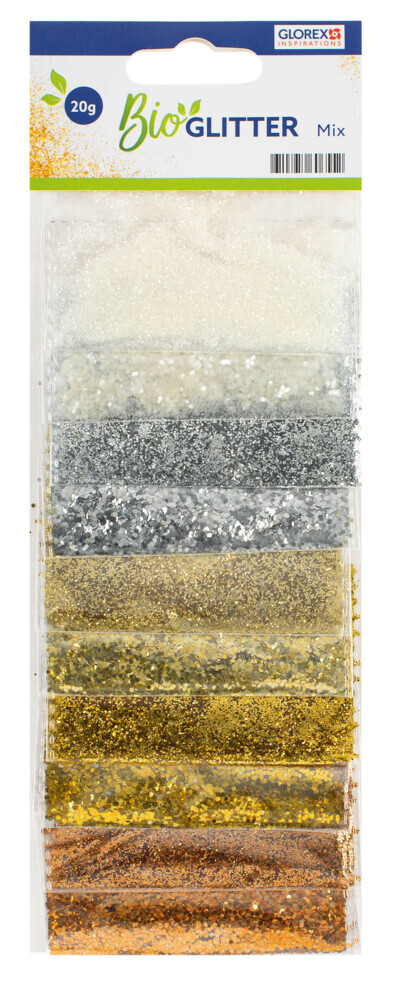 Bio Glitter mix 2x5 Farben 20g