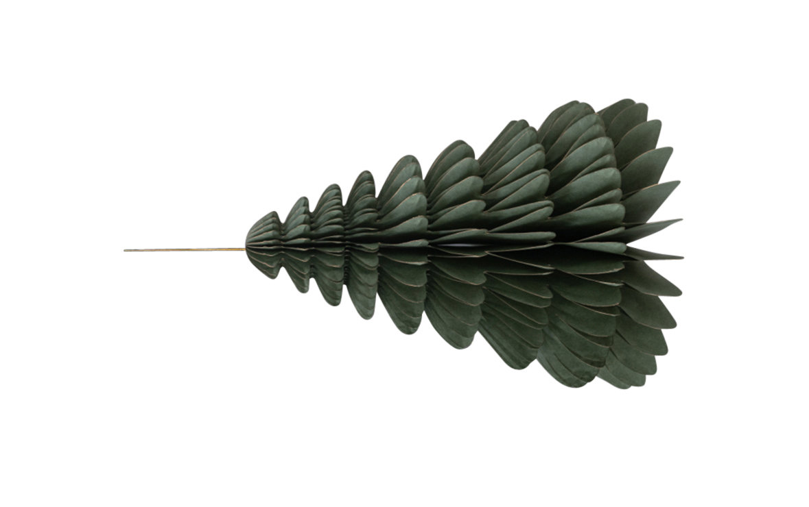 Wabenbaum mit Hänger grün 20cm 1St. Papier